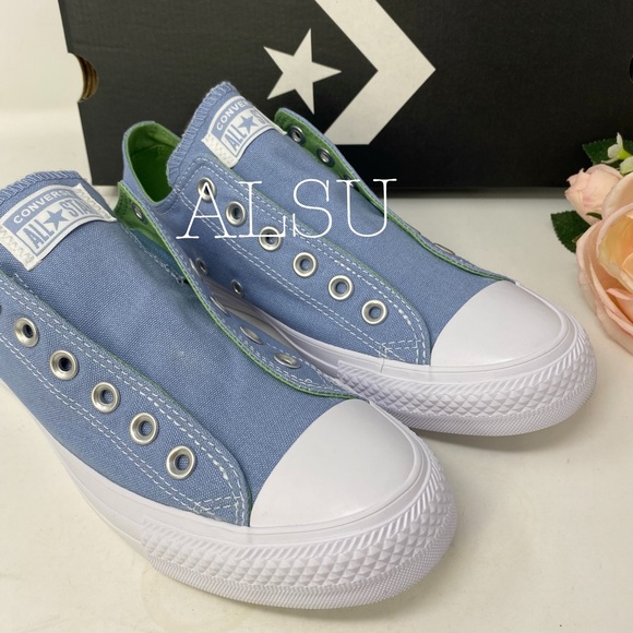 🌸Sale🌸 Converse Ctas Slip Canvas Indigo Fog Low Top Women's Size 6 164305C - Picture 3 of 7